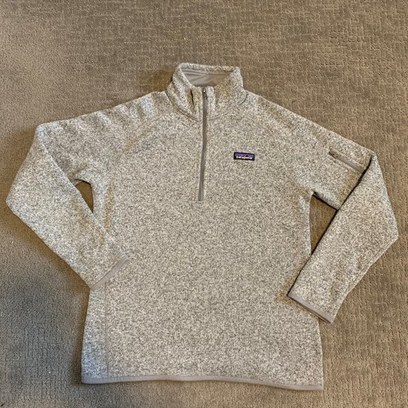 Patagonia Better Sweater 1/4 Zip Heather Gray Women's Large Pullover Fleece - Picture 1 of 4